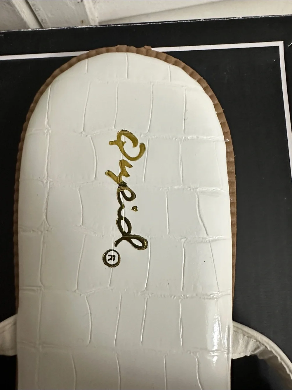 Qupid White Pyramid-Stud Ankle-Strap Sandal - Picture 2 of 5